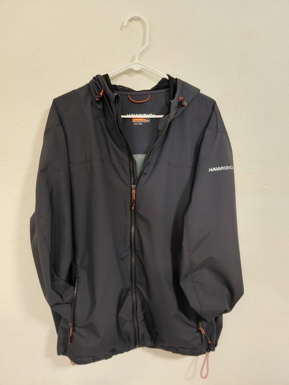 Hawke & Co Men's Navy Hooded Jacket